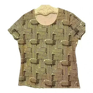 Kim Rodgers large brown and white knit top